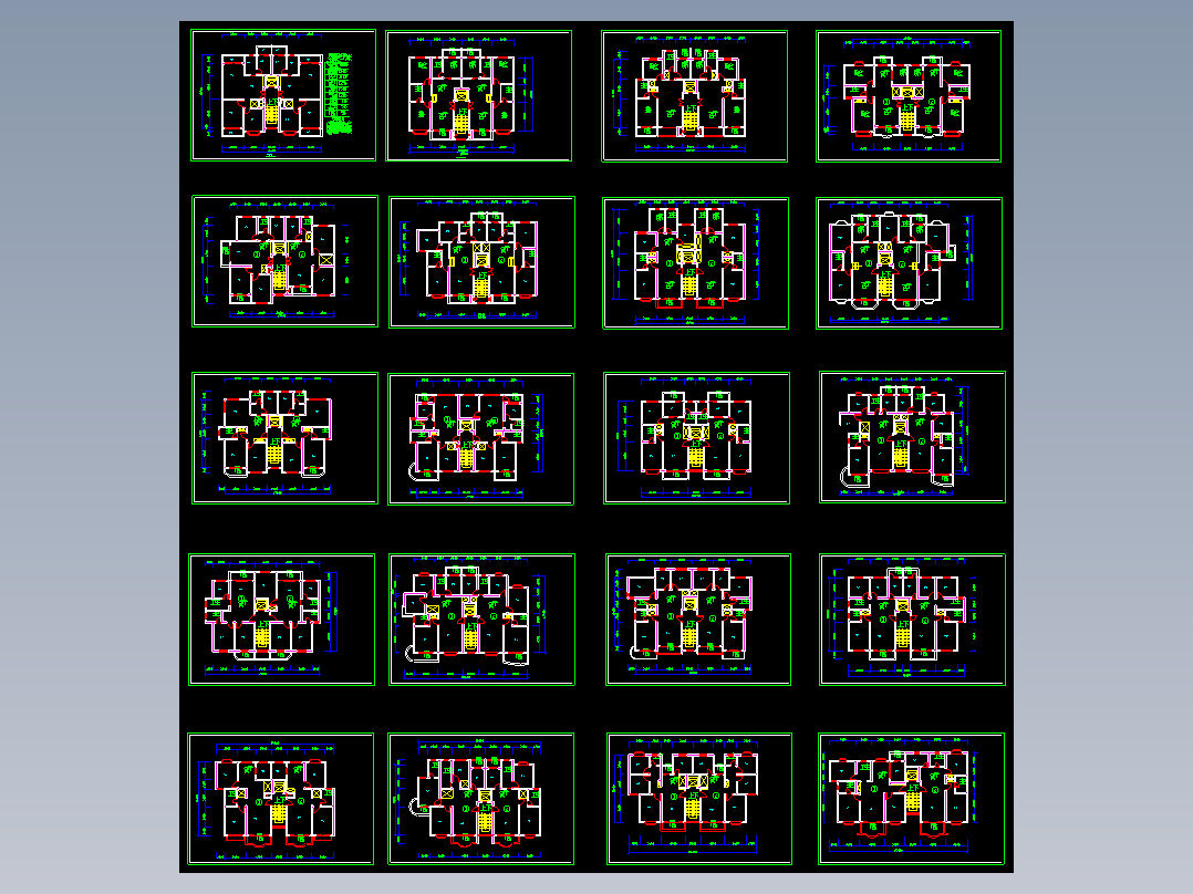 多层住宅户型平面图