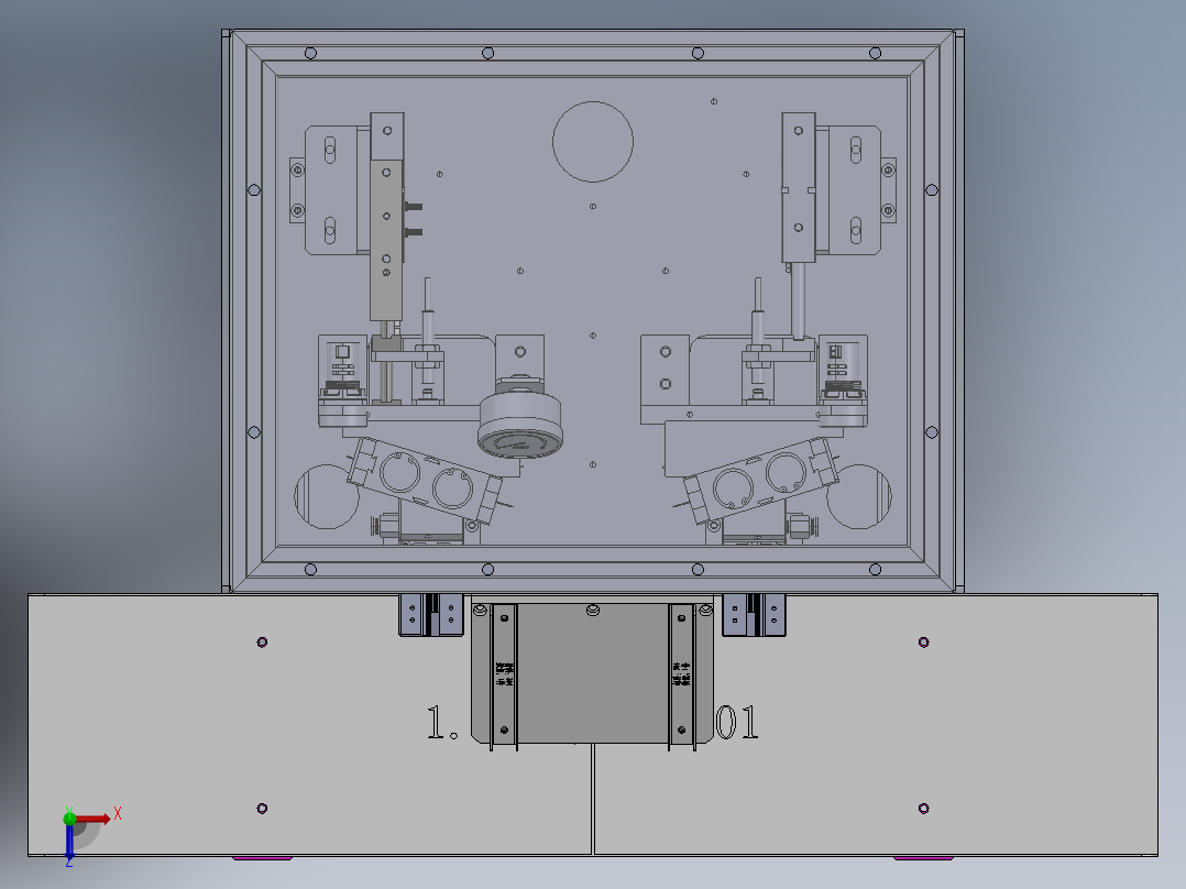 2VG FRO斜切欠工装（sw18可编辑+工程图+bom）俯视图