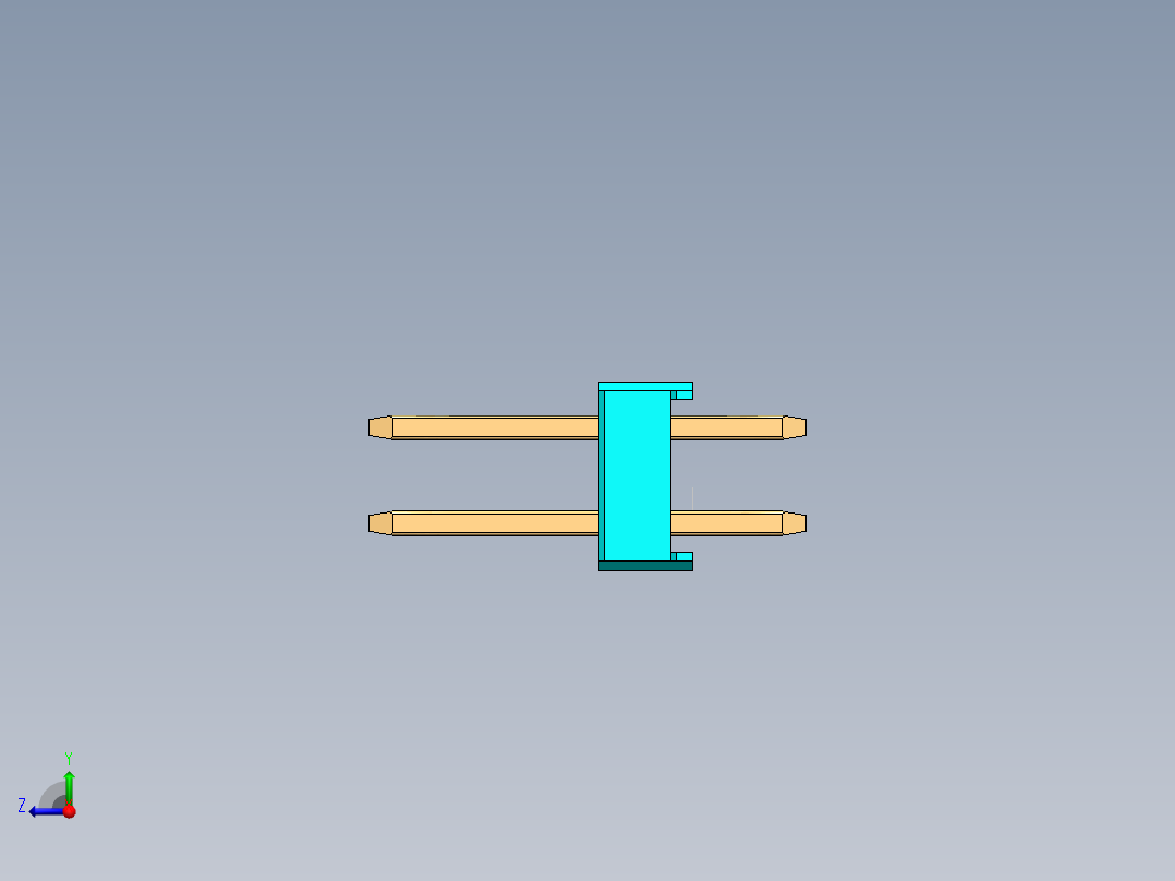 彩色公头100mil（2.54mm）系列-DS1021-100mil(2.54mm)-Type1(3x6.1mm)-3Rx32pin-colored-REV1.0右视图