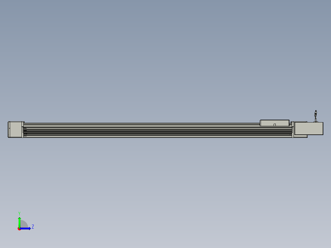 威洛博直线电机模组EB16-L208-S1700-BR-ZP75-MS3-5K左视图