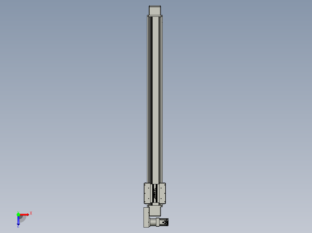 威洛博直线电机模组EB16-L208-S1700-BR-ZP75-MS3-5K俯视图