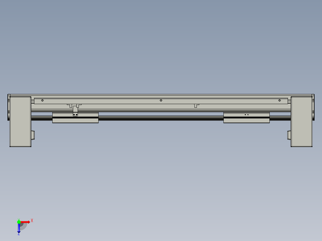 威洛博双电机滑台-VBF14S2-L50-S350-BU-P40-C6俯视图