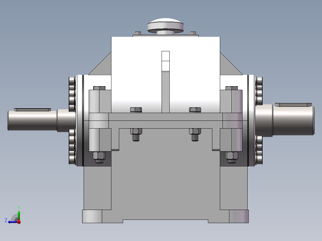 毕设计 带式运输机传动装置（三维 二维 论文）右视图