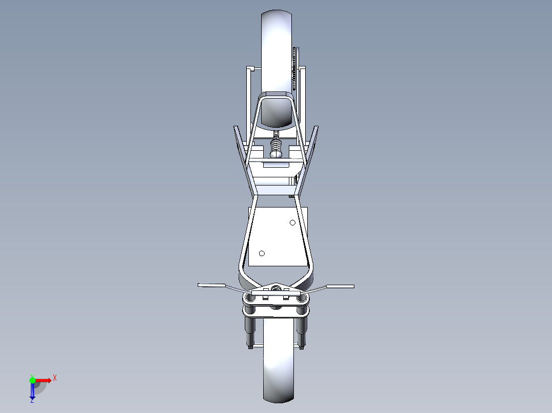 电动自行车 摩托车 (26)俯视图
