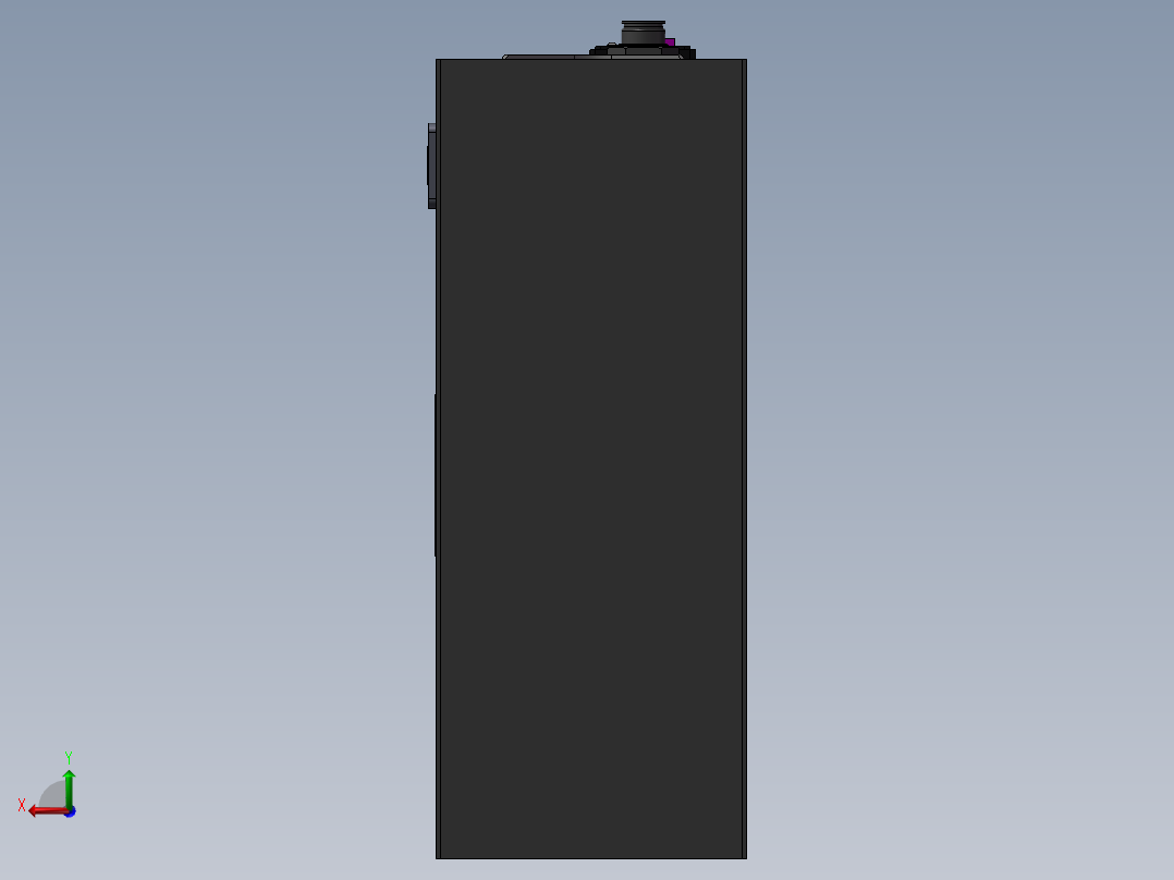 小型设备搭配的电箱后视图