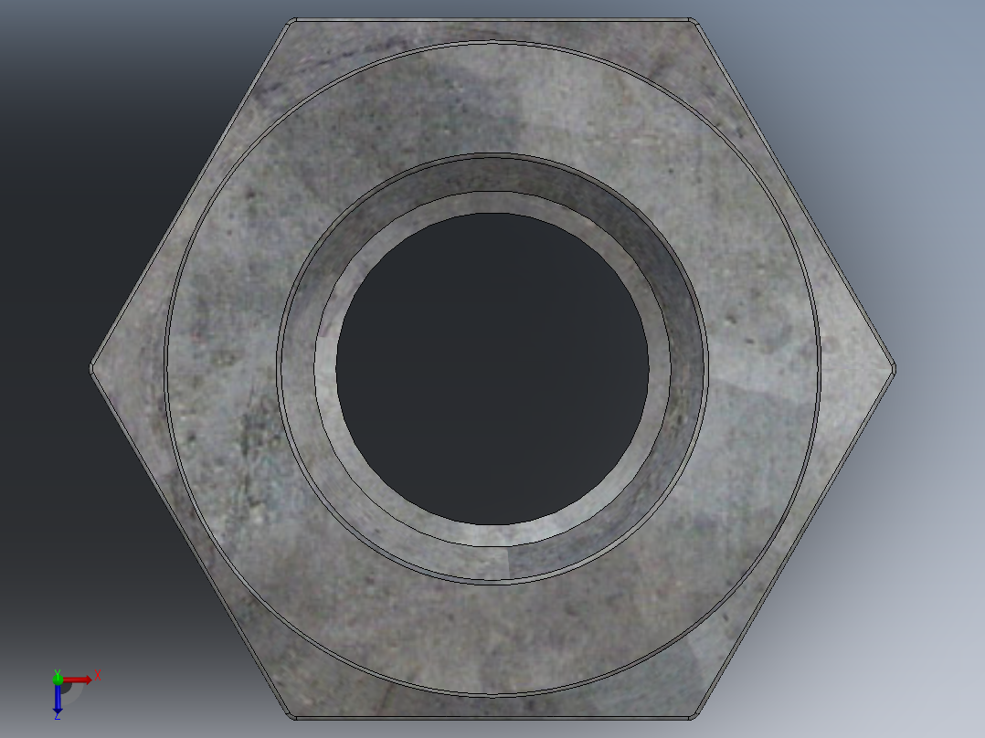 紧固件-0.2500 Coupler俯视图