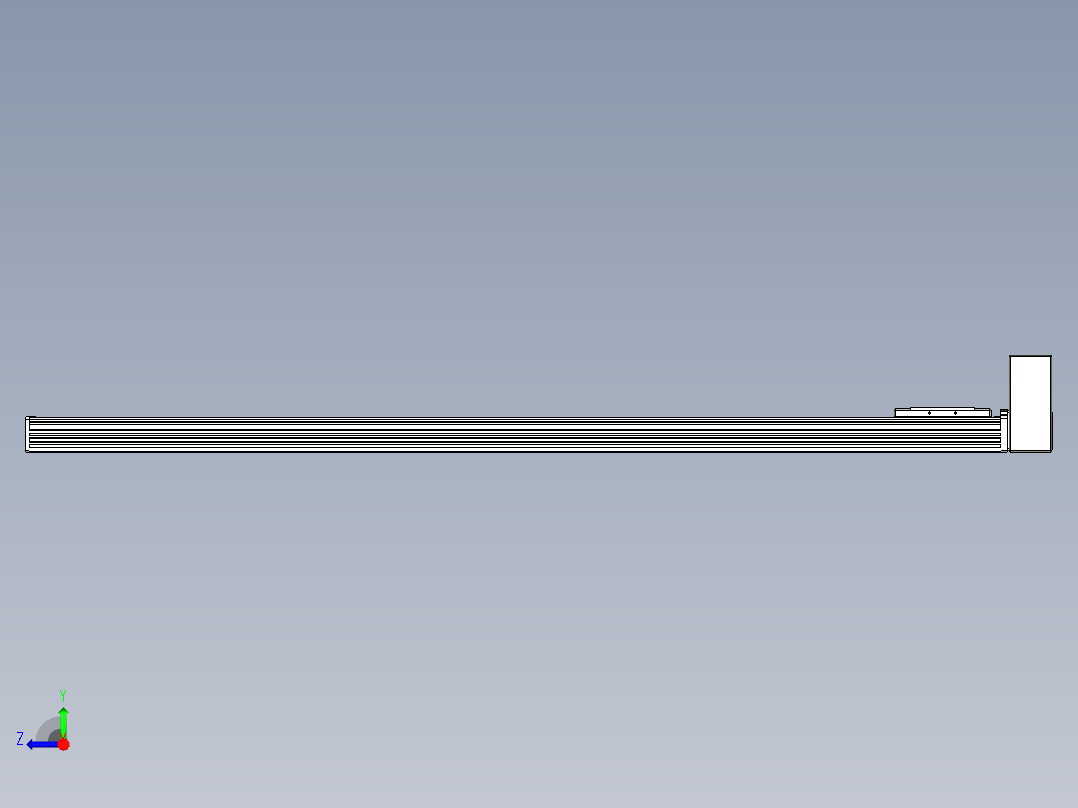 同步带全封闭直线模组TPA-HCB-110D-90-L1300-LU-C-P40-N3右视图
