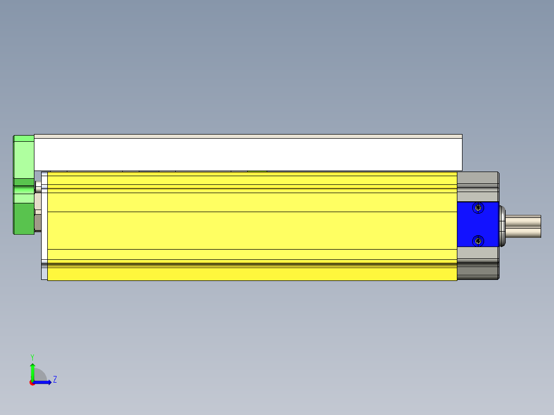 威洛博LES小滑台LES25-Lxx-S100-BR左视图