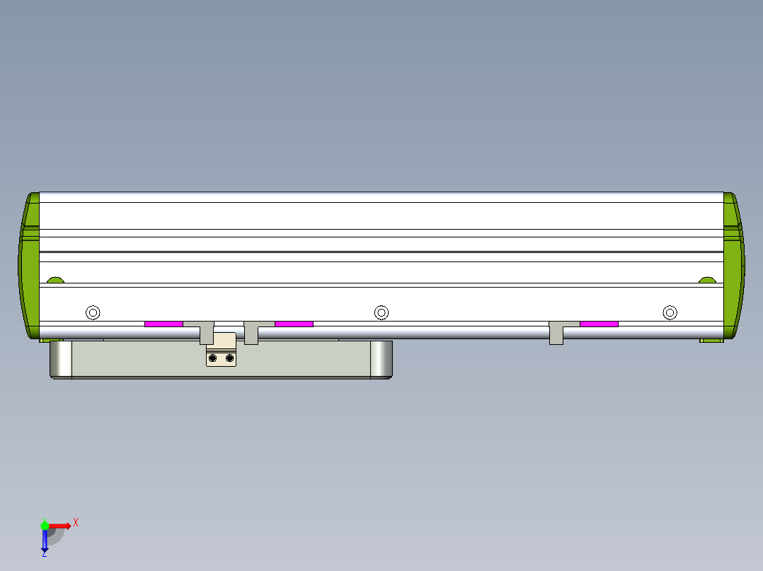 威洛博LC系列3d模型模组LC14S1Y-S150俯视图
