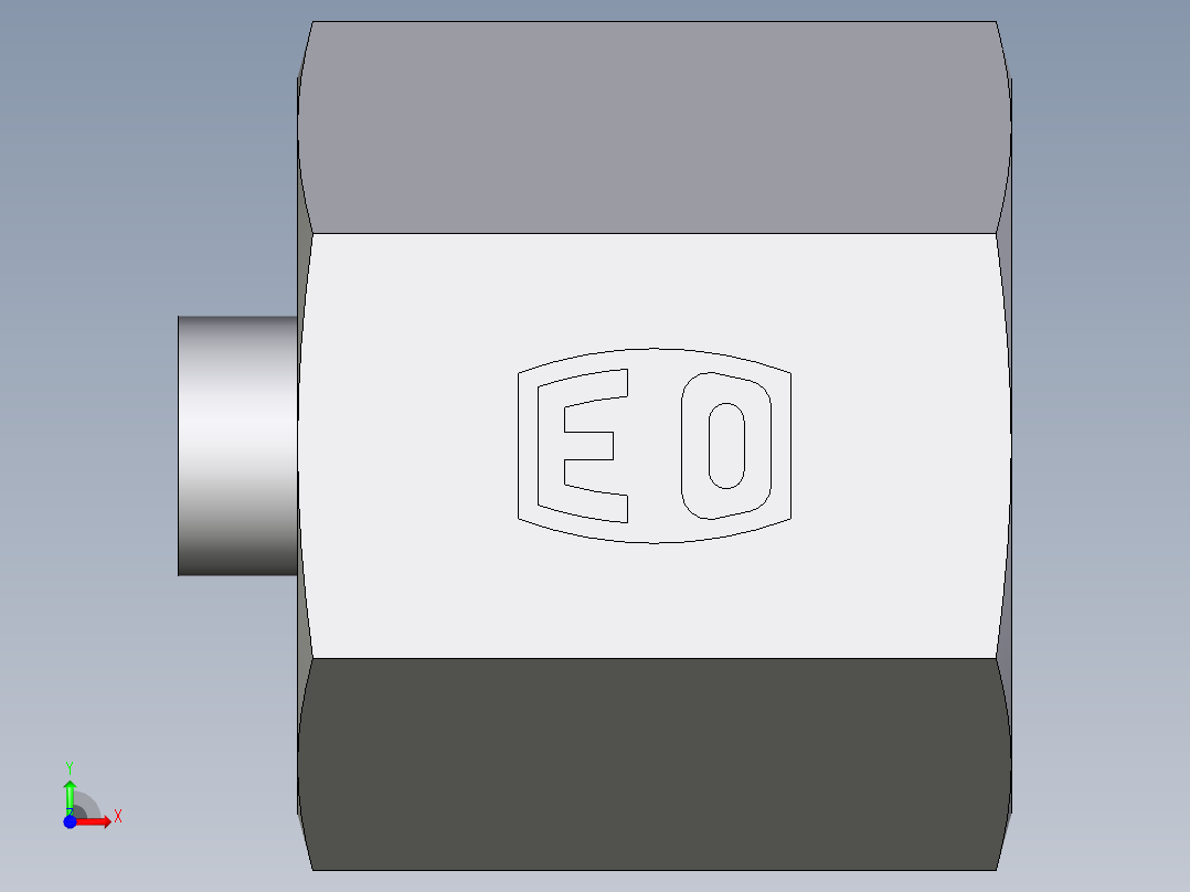 卡套式工业通用硬管接头EO_Blanking_plug_with_nut_for_cones_VKAM06SCF前视图