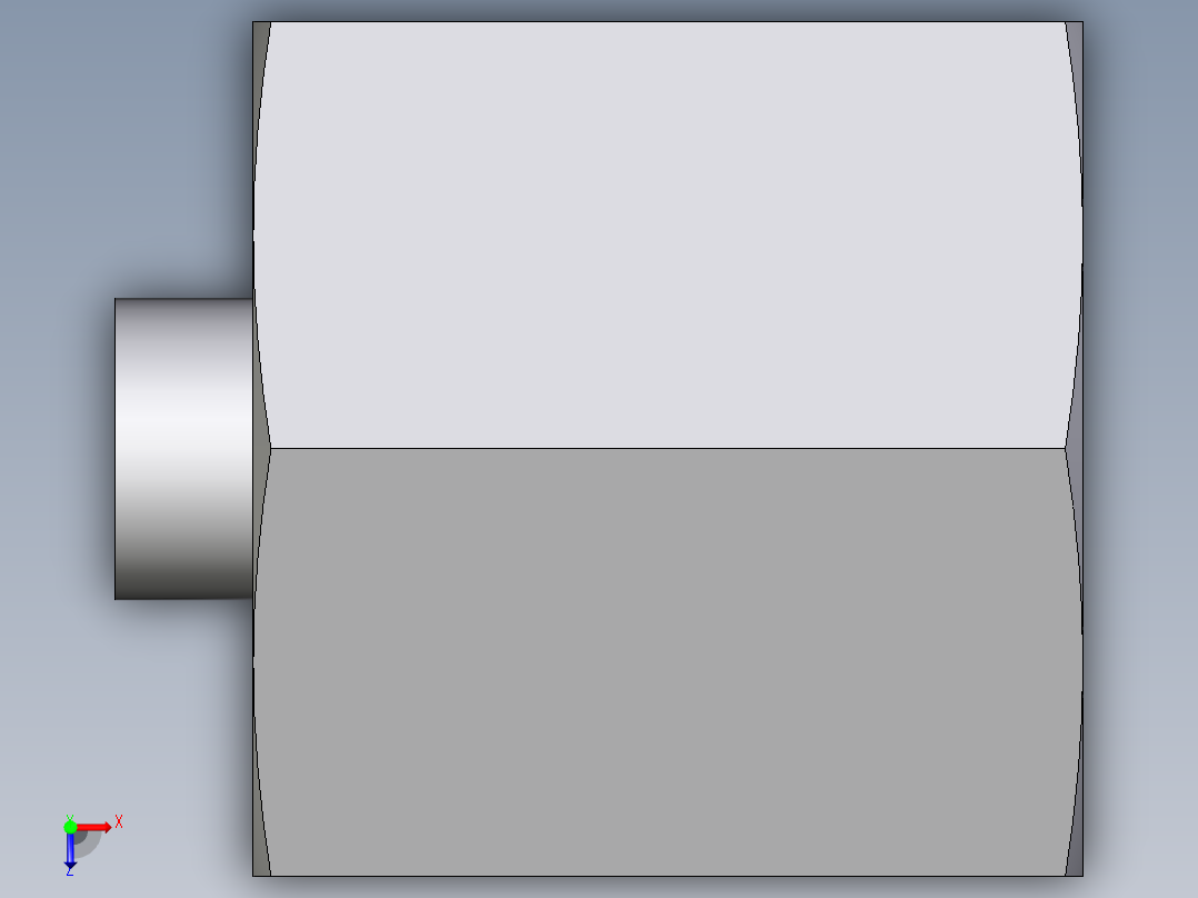 卡套式工业通用硬管接头EO_Blanking_plug_with_nut_for_cones_VKAM06SCF俯视图