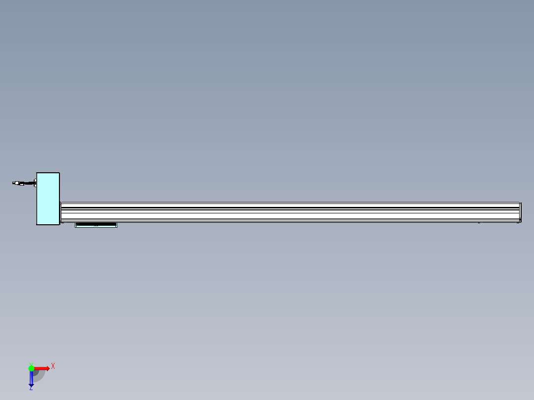 威洛博VBC同步带传动一无尘环境VBC14-L45-S1450-BRD-ZP75-C3俯视图