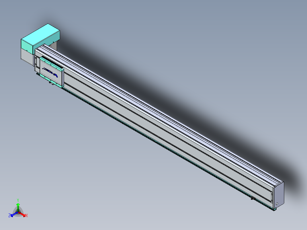 威洛博VBC同步带传动一无尘环境VBC14-L45-S1450-BRD-ZP75-C3正等轴测图