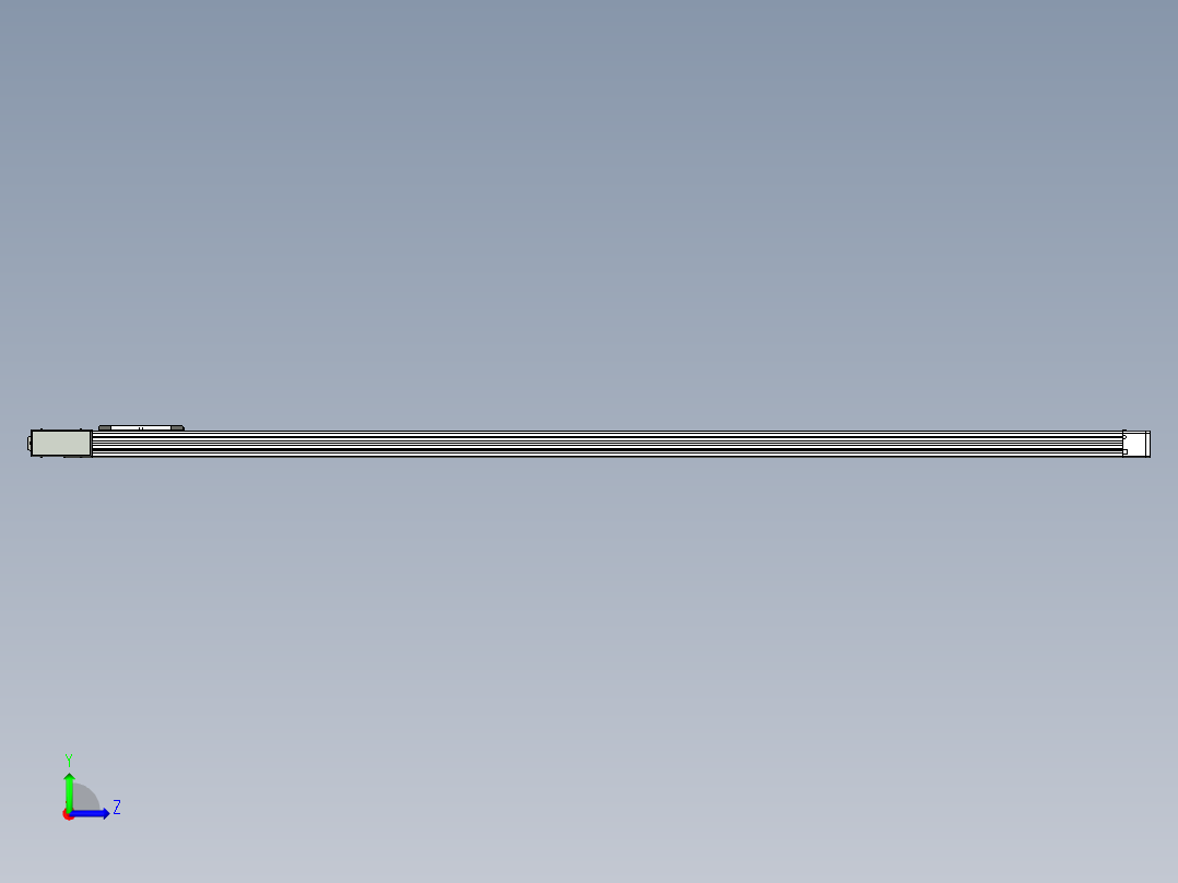 同步带滑台-欧规BC6H-L60-S2300-L-ZP40-D3左视图