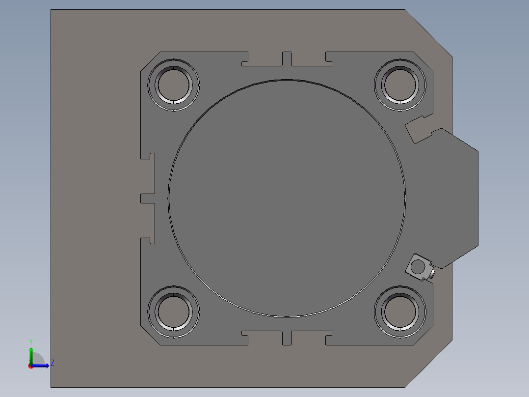 安全装置左视图