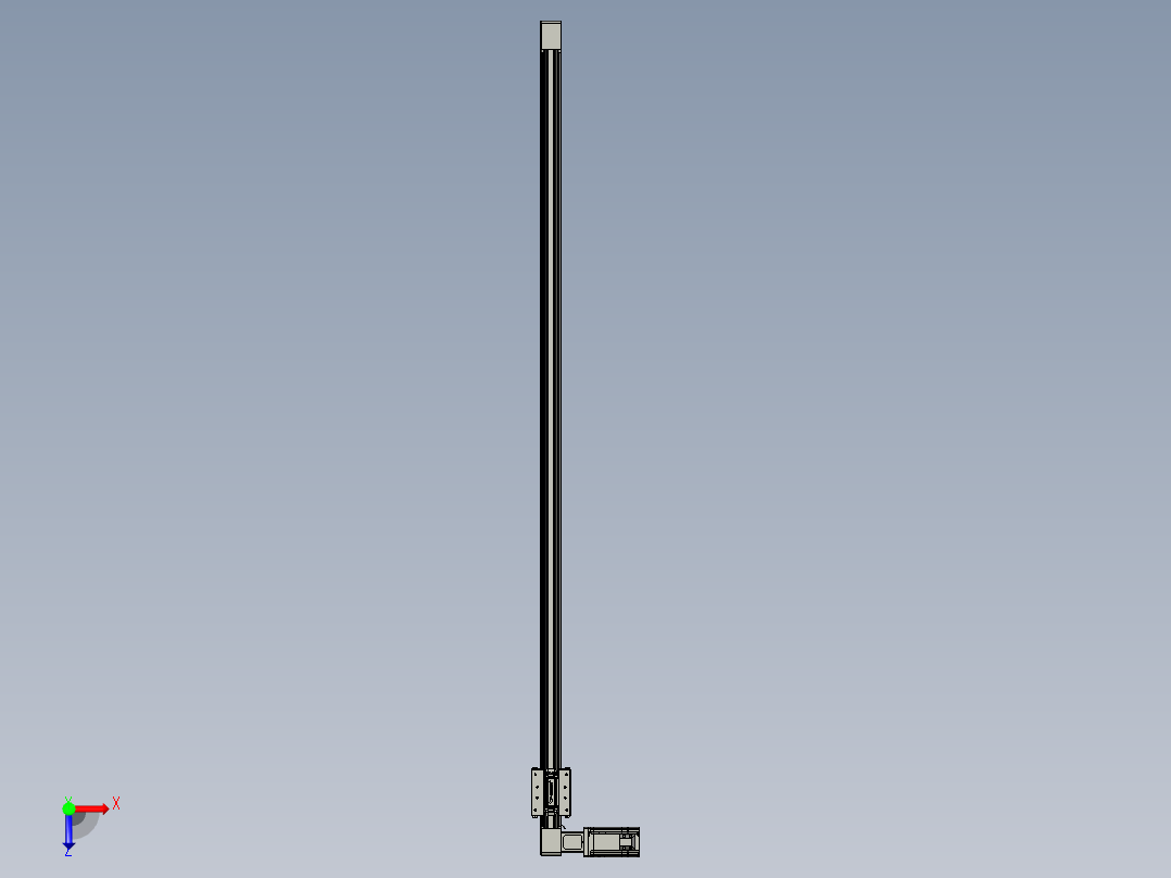 威洛博直线电机模组EB4-L80-S1350-L-57-MS3俯视图