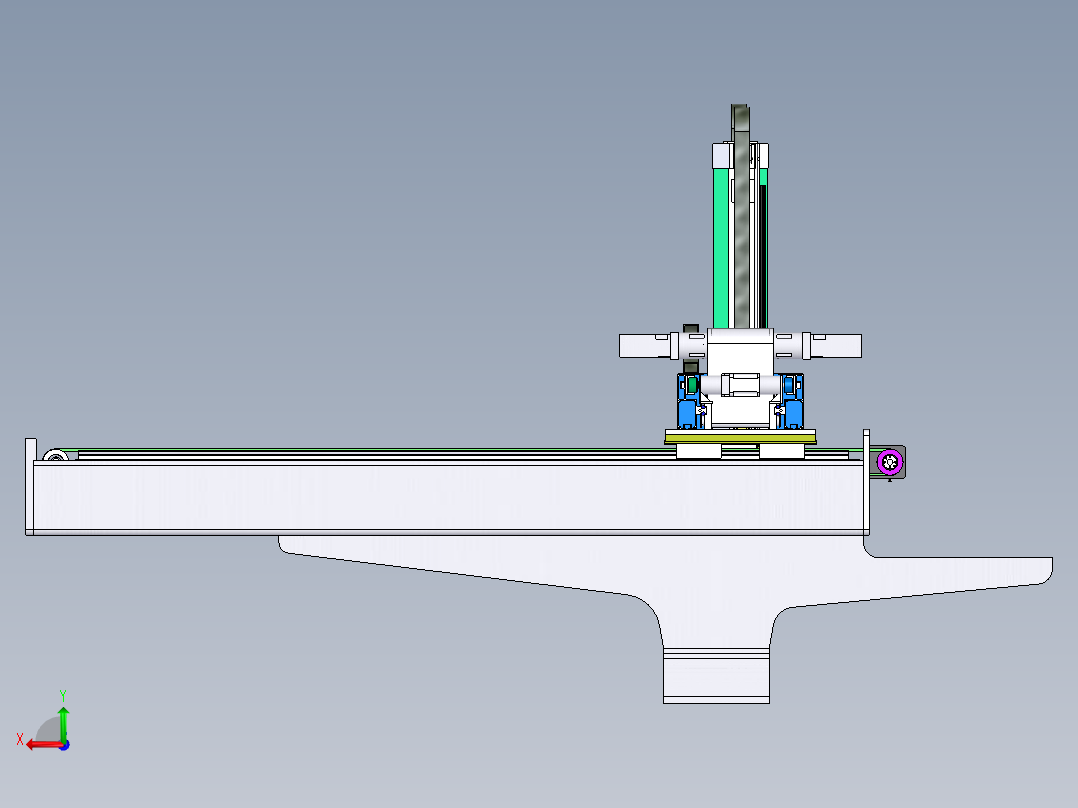 上下料机械手后视图