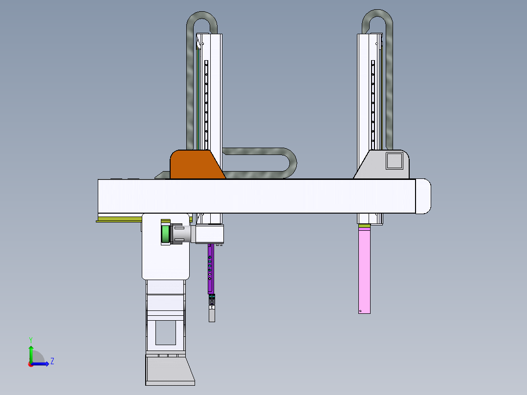 上下料机械手左视图