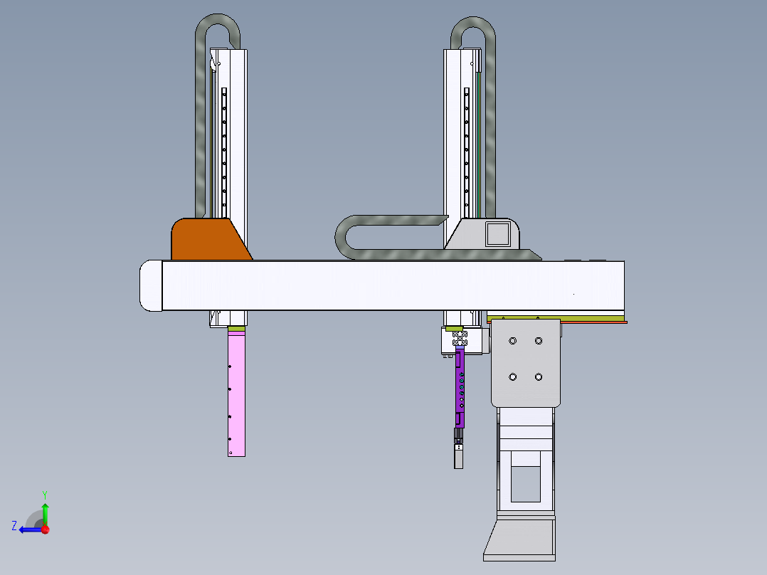 上下料机械手右视图