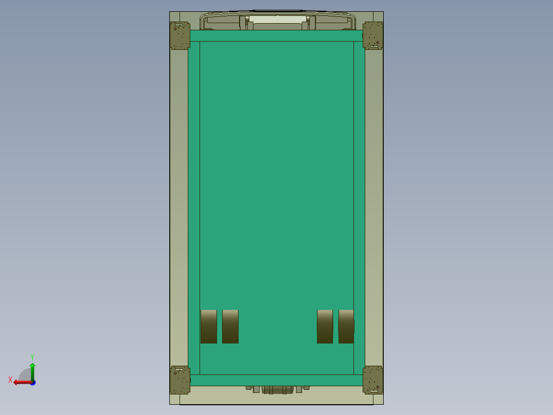 家用两位小型自动化立体车库sw17可编辑后视图