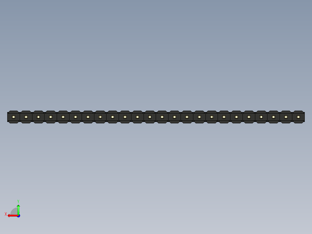 彩色公头100mil（2.54mm）系列-DS1021_black_1x24p_100mil_Type1_rev1.0后视图