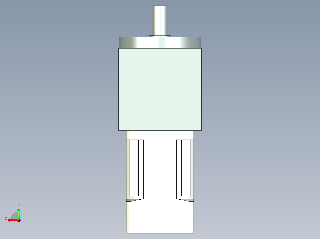 换向器PW110垂直输出 PLX90-L2 19-70-90-M6.stp后视图