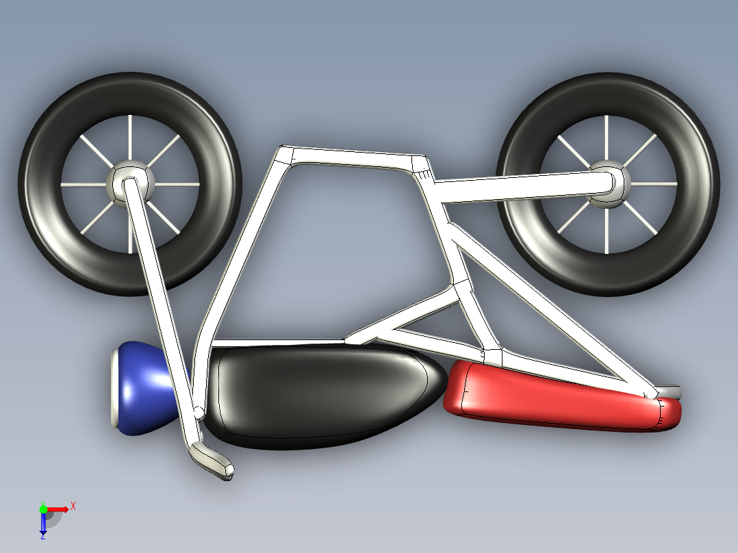 电动自行车--stp igs俯视图