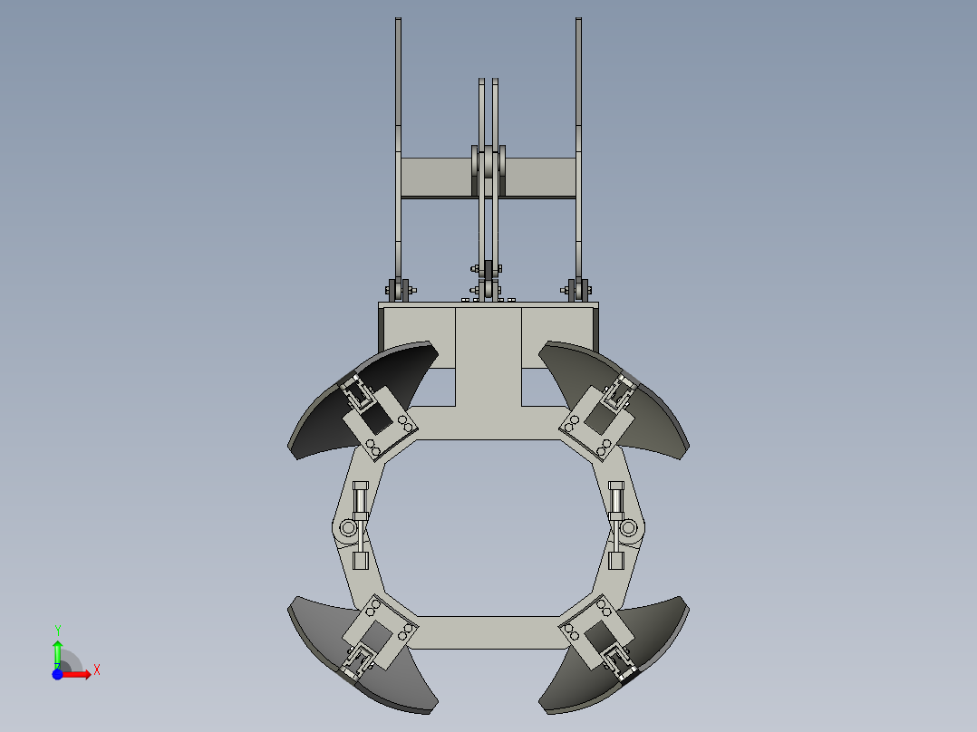 挖树机装置三维+二维==811593==180前视图