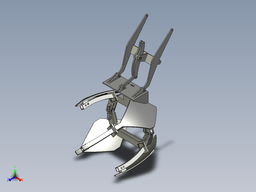 挖树机装置三维+二维==811593==180正等轴测图