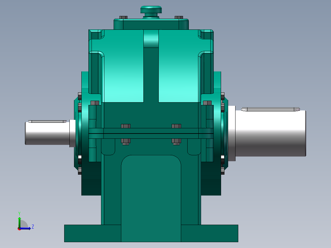 ZLY型硬齿面圆柱齿轮减速器180左视图