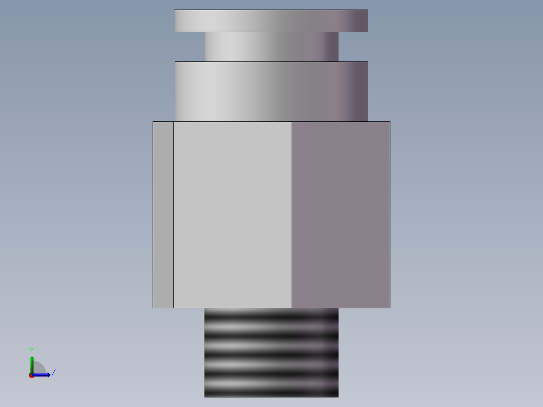 通用管接头美制1-8123f左视图