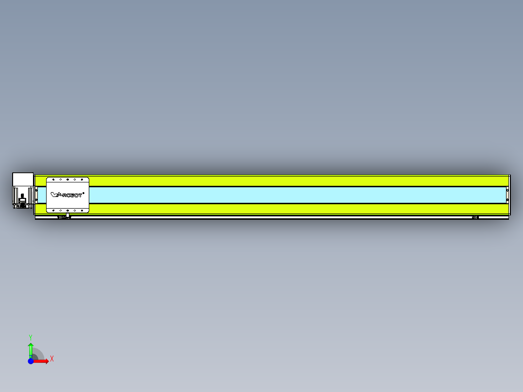 威洛博VBC同步带传动一无尘环境VBC17-L45-S1700-BRU-ZP75-C3前视图
