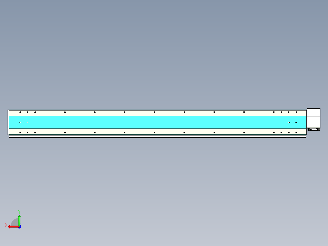 威洛博VBC同步带传动一无尘环境VBC17-L45-S1700-BRU-ZP75-C3后视图