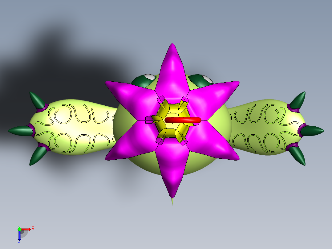 帕尔蒙数码宝贝塞尔吉奥俯视图