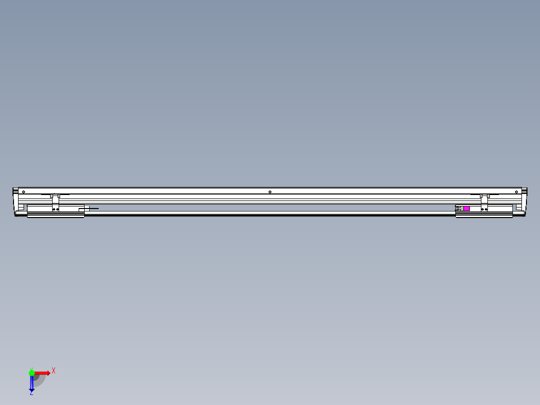 威洛博VL系列直线电机模组-2VL14S2-S1000俯视图