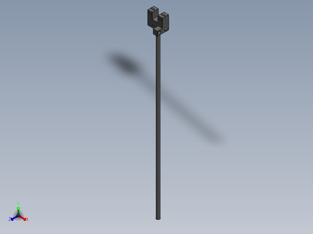 20系列槽型光电（空间紧凑型）导线引出型FC-SPV203Z正等轴测图