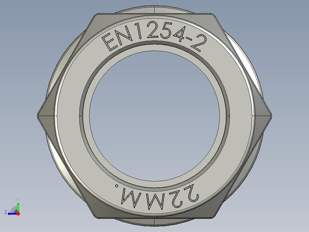 管件接头、螺纹接头、三通(40)右视图