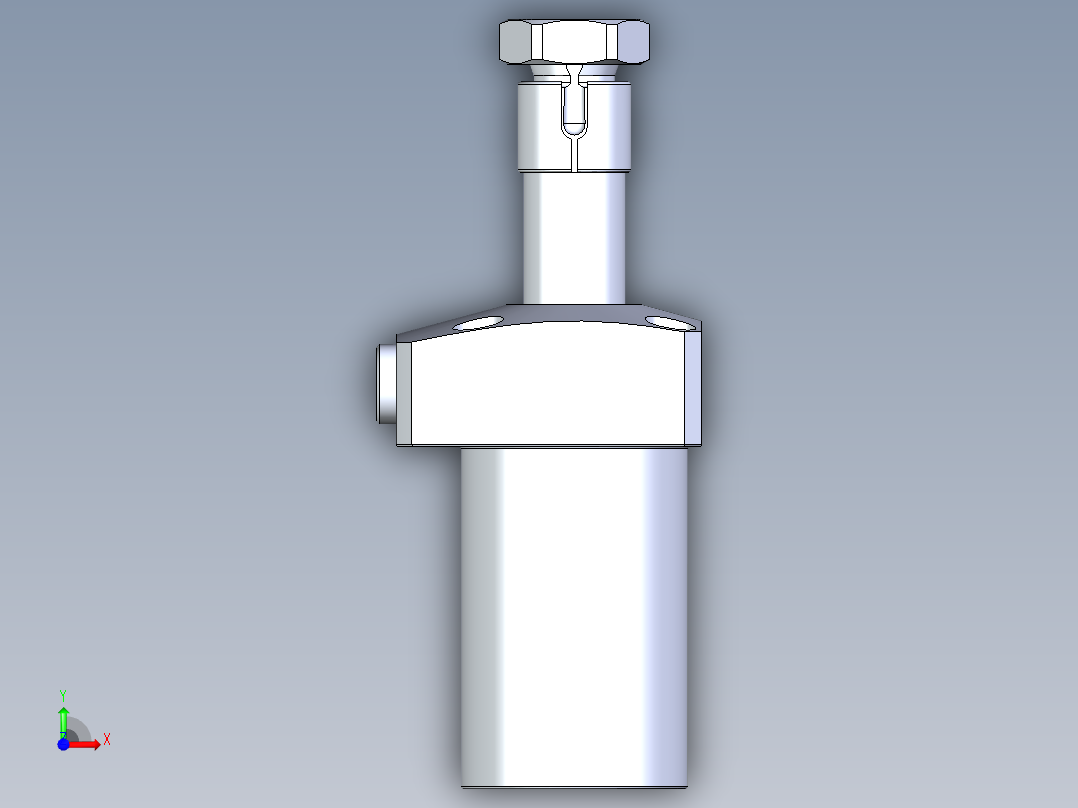 KOSMEKLHA0400-CR-Q15多系列多零件图纸模型前视图
