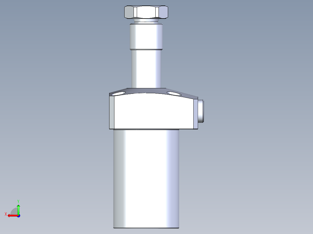 KOSMEKLHA0400-CR-Q15多系列多零件图纸模型后视图