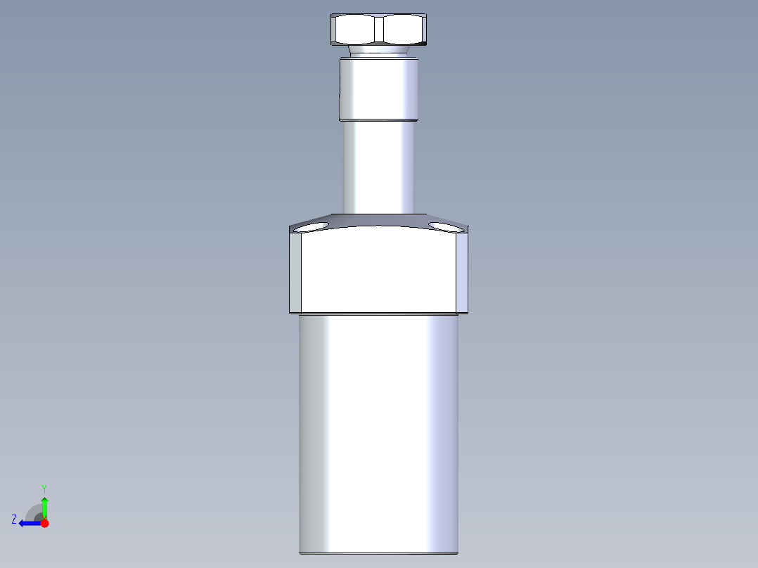 KOSMEKLHA0400-CR-Q15多系列多零件图纸模型右视图