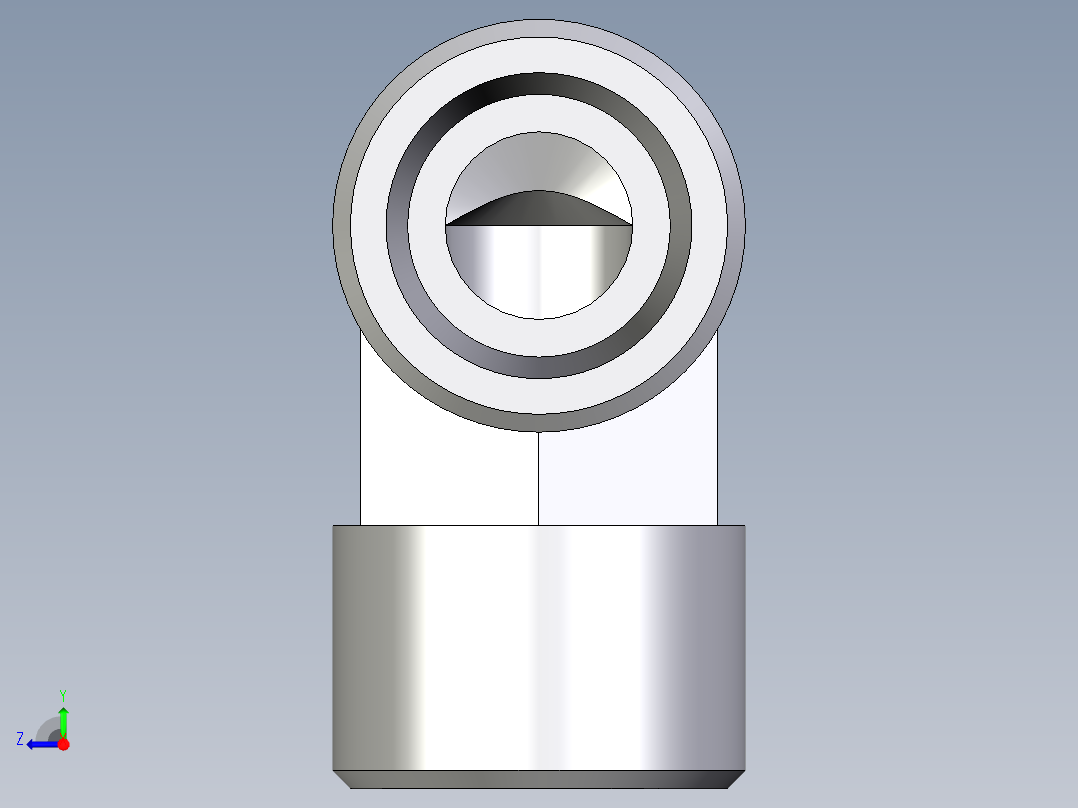 卡套式工业通用硬管接头EO_Union_elbow_W14SCFX右视图