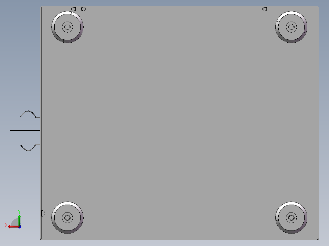 自动切割机后视图