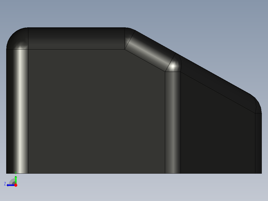 型材-KJN SLAM LATCH 2ND PART右视图