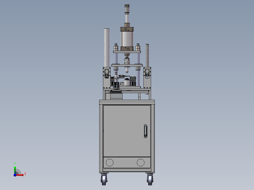 轴承自动压装设备sw19可编辑前视图