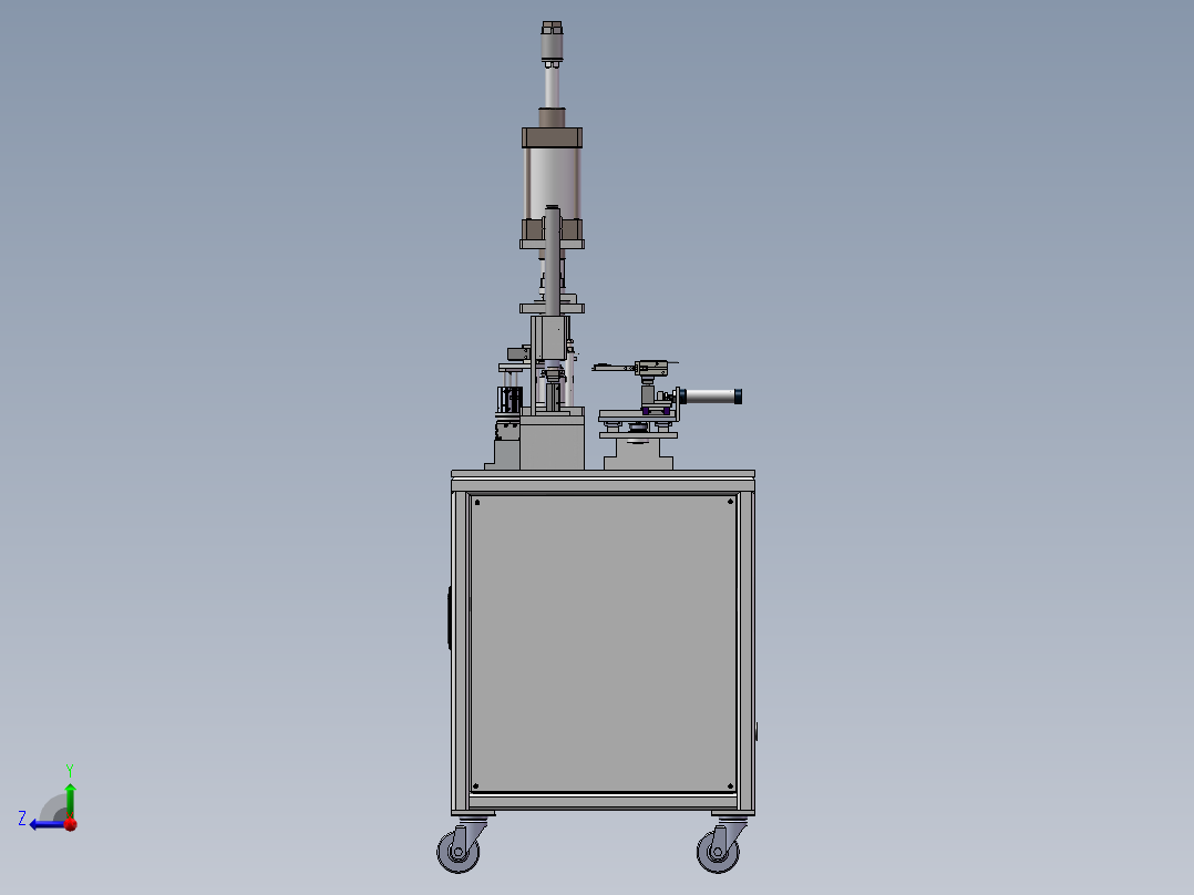 轴承自动压装设备sw19可编辑右视图