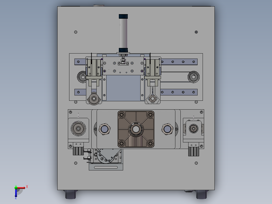 轴承自动压装设备sw19可编辑俯视图