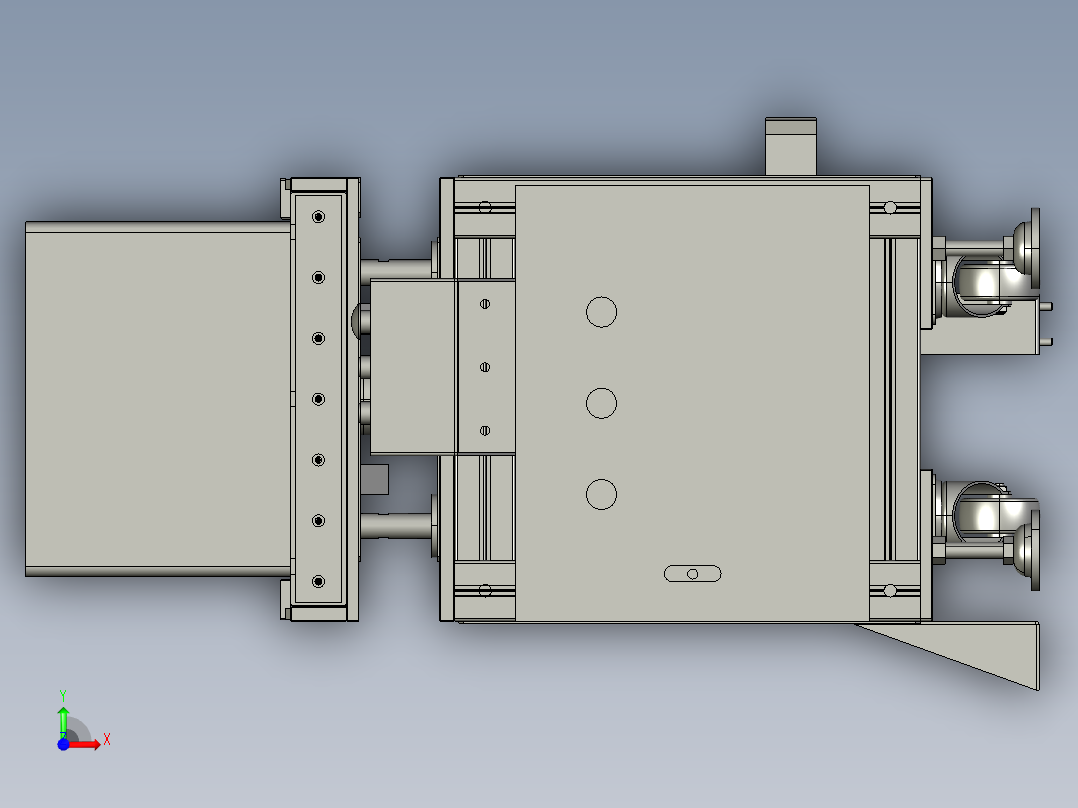 自动液压提升机3D图纸 K386 非标自动化设备3D图纸3D模型前视图
