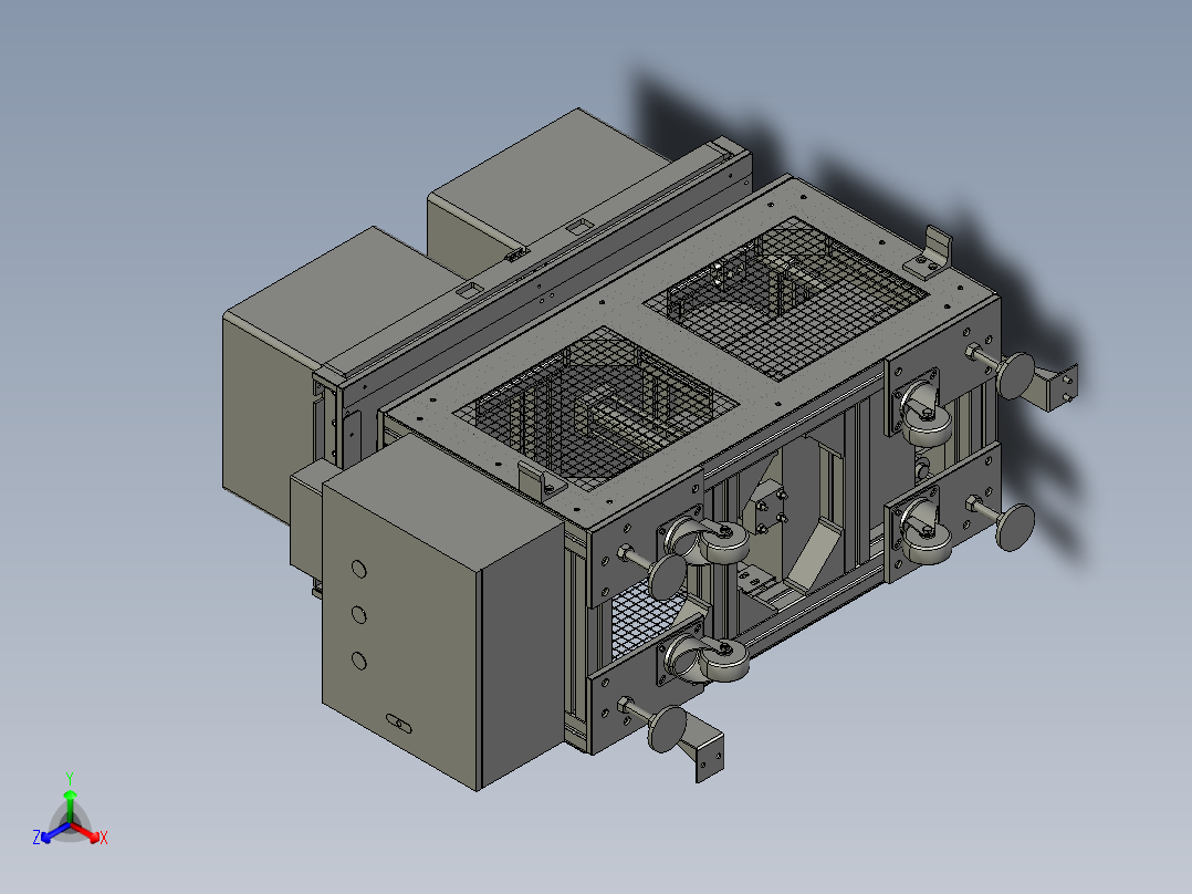 自动液压提升机3D图纸 K386 非标自动化设备3D图纸3D模型正等轴测图