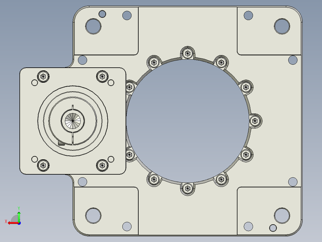 中空旋转平台KFN280-10_18_-19-58-85-93-M8后视图