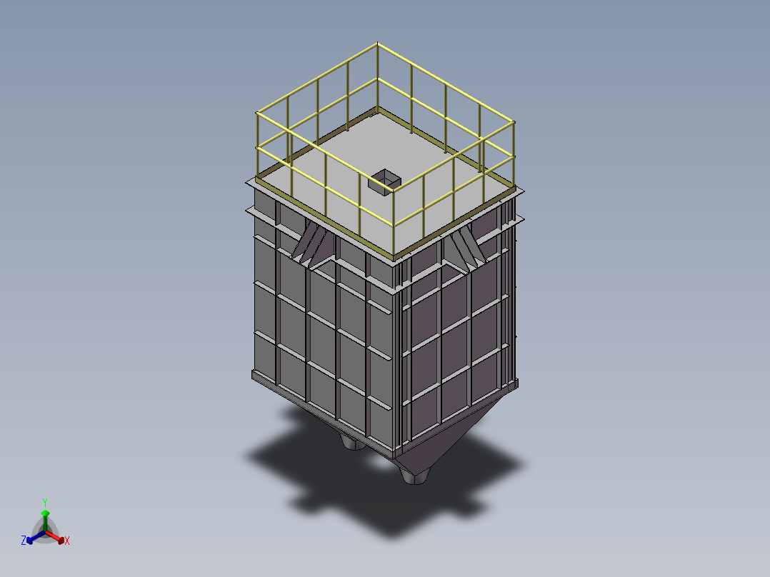 缓冲仓正等轴测图